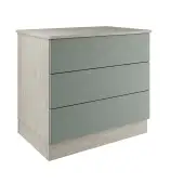 Classic / Shaker Sage Green 3-Drawer Double Chest - BEDUS1114C
