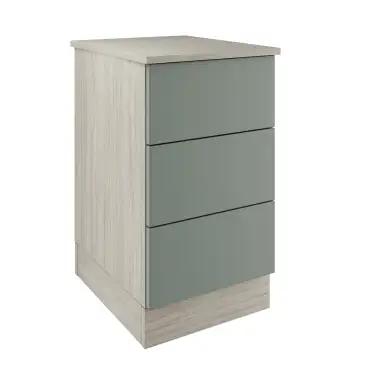 Click Here To Enlarge This Photo Of Classic / Shaker Sage Green 3-Drawer Single Chest - BEDUS1115C
