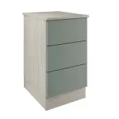 Classic / Shaker Sage Green 3-Drawer Single Chest - BEDUS1115C