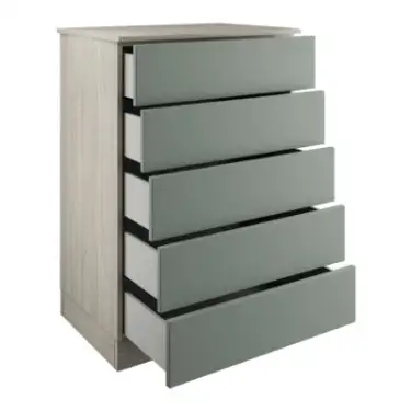 Click Here To Enlarge This Photo Of Classic / Shaker Sage Green 5-Drawer Tallboy Chest - BEDUS1113C