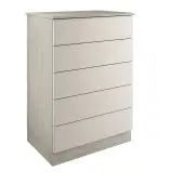 Classic / Shaker Taupe Grey  5-Drawer Tallboy Chest - BEDUS2113C