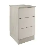 Classic / Shaker Taupe Grey 3-Drawer Single Chest - BEDUS2115C