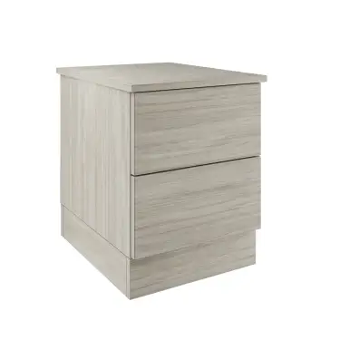 Click Here To Enlarge This Photo Of Classic / Shaker Urban Oak 2-Drawer Bedside Chest - BEDUS2216C
