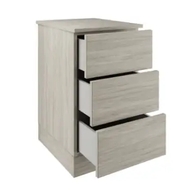 Click Here To Enlarge This Photo Of Classic / Shaker Urban Oak 3-Drawer Single Chest - BEDUS2215C