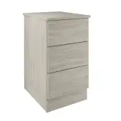 Classic / Shaker Urban Oak 3-Drawer Single Chest - BEDUS2215C