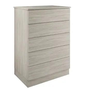 Click Here To Enlarge This Photo Of Classic / Shaker Urban Oak 5-Drawer Tallboy Chest - BEDUS2213C