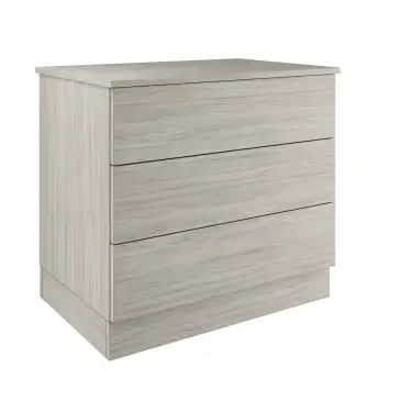 Click Here To Enlarge This Photo Of Slab Urban Oak 3-Drawer Double Chest - BEDUM1414C