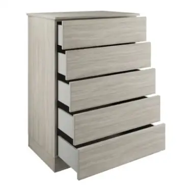 Click Here To Enlarge This Photo Of Slab Urban Oak 5-Drawer Tallboy Chest - BEDUM1413C