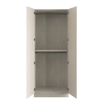 Click Here To Enlarge This Photo Of J-Pull Handleless Cashmere Double Wardrobe with Double Rail - BEDUJ0609D