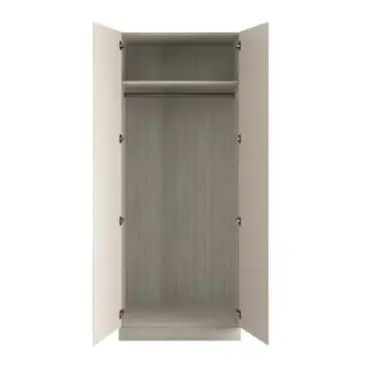Click Here To Enlarge This Photo Of J-Pull Handleless Cashmere Double Wardrobe with Single Rail - BEDUJ0608D