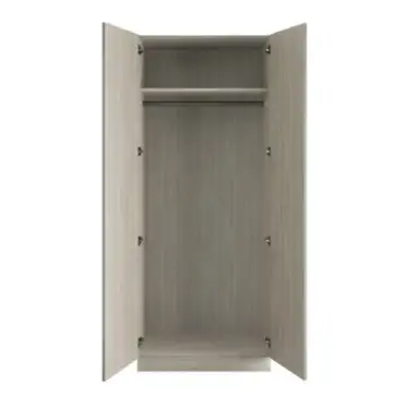 Click Here To Enlarge This Photo Of Shaker Sage Green Double Wardrobe Single Rail - BEDUP1108D