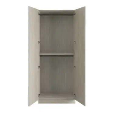 Click Here To Enlarge This Photo Of Shaker Sage Green Double Wardrobe with Double Rail - BEDUP1109D
