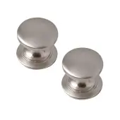 Brushed Nickel Windsor Knob (Pack of 2) - BEDHWKBN