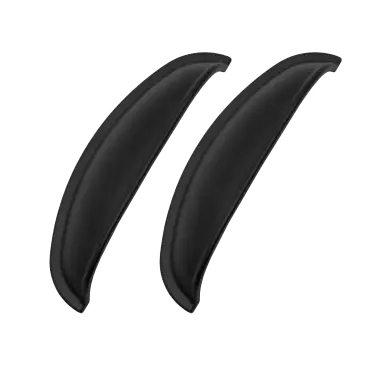 Click Here To Enlarge This Photo Of Matt Black Windsor Shell (Pack of 2) - BEDHWSMB