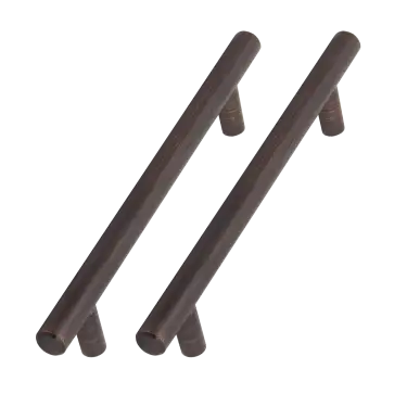 Click Here To Enlarge This Photo Of Rubbed Bronze T-Bar Handle (Pack of 2) - BEDHTBAR128ORB