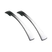Satin Chrome Tapered Bow Handle (Pack of 2) - BEDHTBH