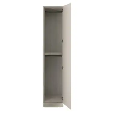 Click Here To Enlarge This Photo Of J-Pull Handleless Cashmere Single Wardrobe with Double Rail - BEDUJ0603S
