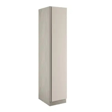 Click Here To Enlarge This Photo Of J-Pull Handleless Cashmere Single Wardrobe with Shelves - BEDUJ0601S