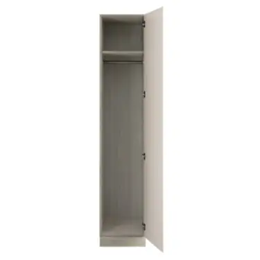 Click Here To Enlarge This Photo Of J-Pull Handleless Cashmere Single Wardrobe with Single Rail - BEDUJ0602S