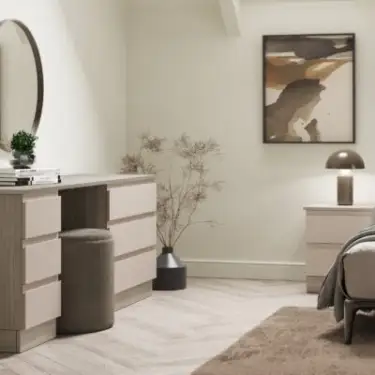 Click Here To Enlarge This Photo Of J-Pull Handleless Cashmere Single Wardrobe with Single Rail - BEDUJ0602S