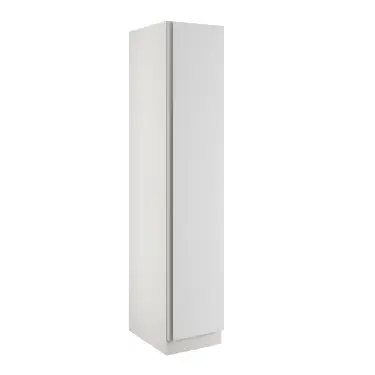 Click Here To Enlarge This Photo Of J-Pull Handleless White Single Wardrobe with Double Rail - BEDWJ0503S