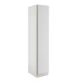 J-Pull Handleless White Single Wardrobe with Shelves - BEDWJ0501S