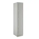Shaker Light Grey Single Wardrobe with Double Rail - BEDGP1603S