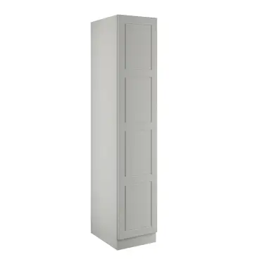 Click Here To Enlarge This Photo Of Shaker Light Grey Single Wardrobe with Single Rail - BEDGP1602S