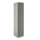 Shaker Sage Green Single Wardrobe with Shelves - BEDUP1101S