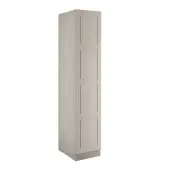 Shaker Taupe Grey Single Wardrobe with Single Rail - BEDUP2102S