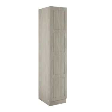 Click Here To Enlarge This Photo Of Shaker Urban Oak Single Wardrobe with Double Rail - BEDUP2203S