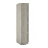 Shaker Urban Oak Single Wardrobe with Double Rail - BEDUP2203S