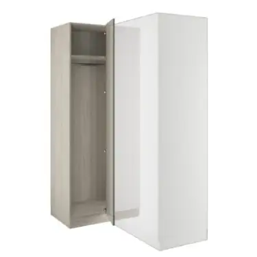 Click Here To Enlarge This Photo Of Classic Square Panel Sage Green Blind Corner Wardrobe - BEDUH1112B