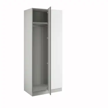 Click Here To Enlarge This Photo Of J-Pull Handleless Light Grey Blind Corner Wardrobe - BEDGJ0712B