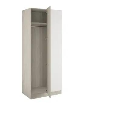 Click Here To Enlarge This Photo Of Shaker Taupe Grey Blind Corner Wardrobe - BEDUP2112B