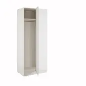 Shaker White Blind Corner Wardrobe - BEDWP1512B