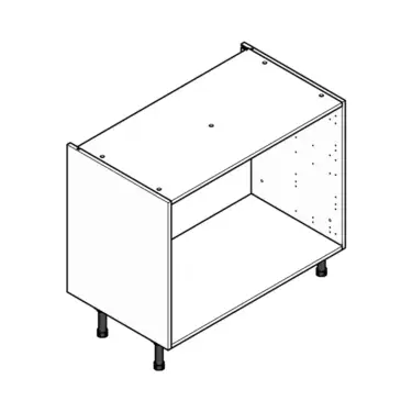 Click Here To Enlarge This Photo Of Flatpack Kitchen Cabinet 1000mm Full Drawer Base Unit