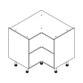 Flatpack Kitchen Cabinet 950mm Base Corner Unit