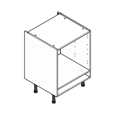 Click Here To Enlarge This Photo Of Flatpack Kitchen Cabinet 600mm Under Oven Base Unit