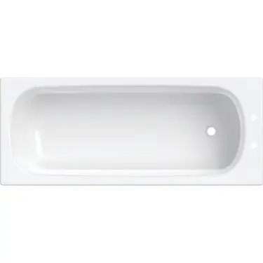Click Here To Enlarge This Photo Of Twyford Celtic Rectangular Steel Bath BL1502WH – 1700mm x 700mm White Single-Ended Bath with Pre-Drilled Tap Holes