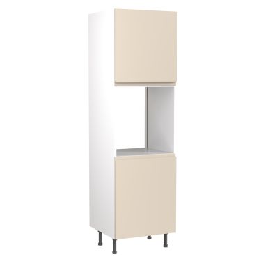 Click Here To Enlarge This Photo Of Kitchen Kit Flatpack J Pull Ultra Matt Cashmere 600 Tall Unit Single Oven - FKKJ0631