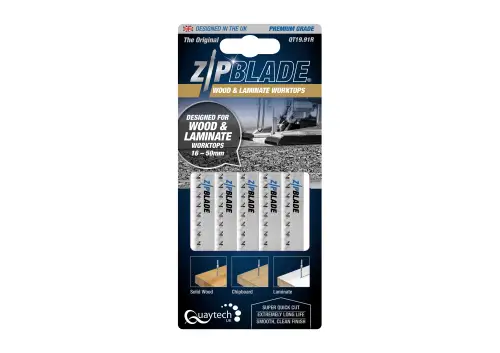 Click Here To Enlarge This Photo Of Quaytech Zipblade - Wood & Laminate ZIP-QT19.91R Jigsaw blades
