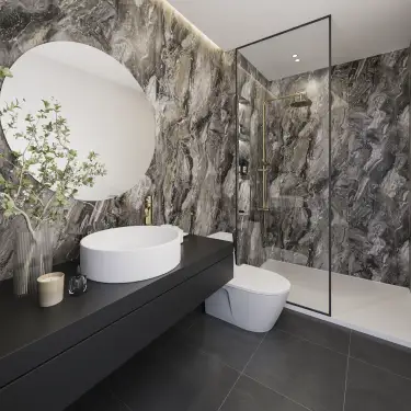 Click Here To Enlarge This Photo Of Perform Panel Toffee Marble Plywood Nu-Lock 7256