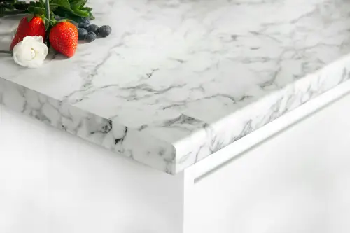 Click Here To Enlarge This Photo Of Marble Calcutta Worktop - 5154