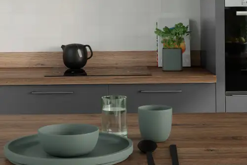 Click Here To Enlarge This Photo Of Dark Oak Laminate Worktop - AE761