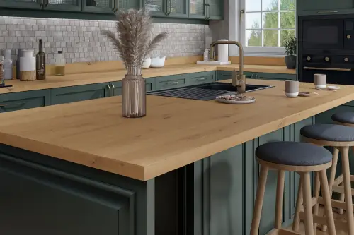 Click Here To Enlarge This Photo Of Basque Oak Luxury Laminate Worktop - EI793