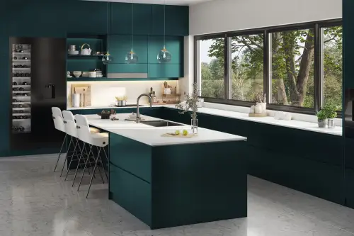 Click Here To Enlarge This Photo Of Coreluxe Arctic White Solid Surface Worktop - GC2011