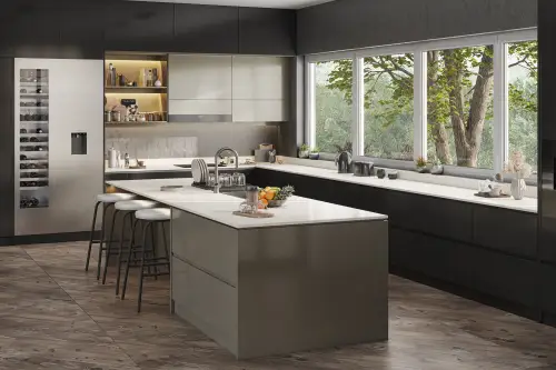 Click Here To Enlarge This Photo Of Coreluxe Moonstone White Solid Surface Worktop - GC2245