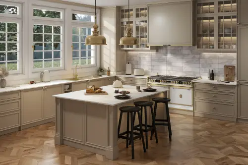 Click Here To Enlarge This Photo Of Coreluxe Sahara Ivory Solid Surface Worktop - GC2388