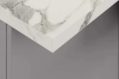 Click Here To Enlarge This Photo Of Statuario Marble Laminate Worktop - MAA210